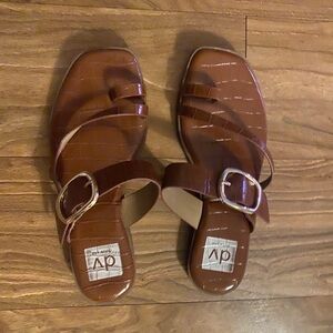 DV by Dolce Vita Brown Buckle Sandals